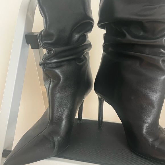 Zara genuine leather stiletto boots - Picture 3 of 6
